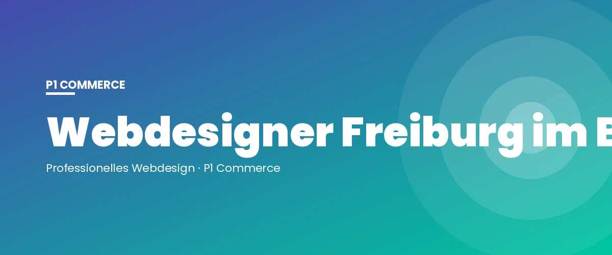 Webdesigner Freiburg im Breisgau – P1 Commerce Webagentur